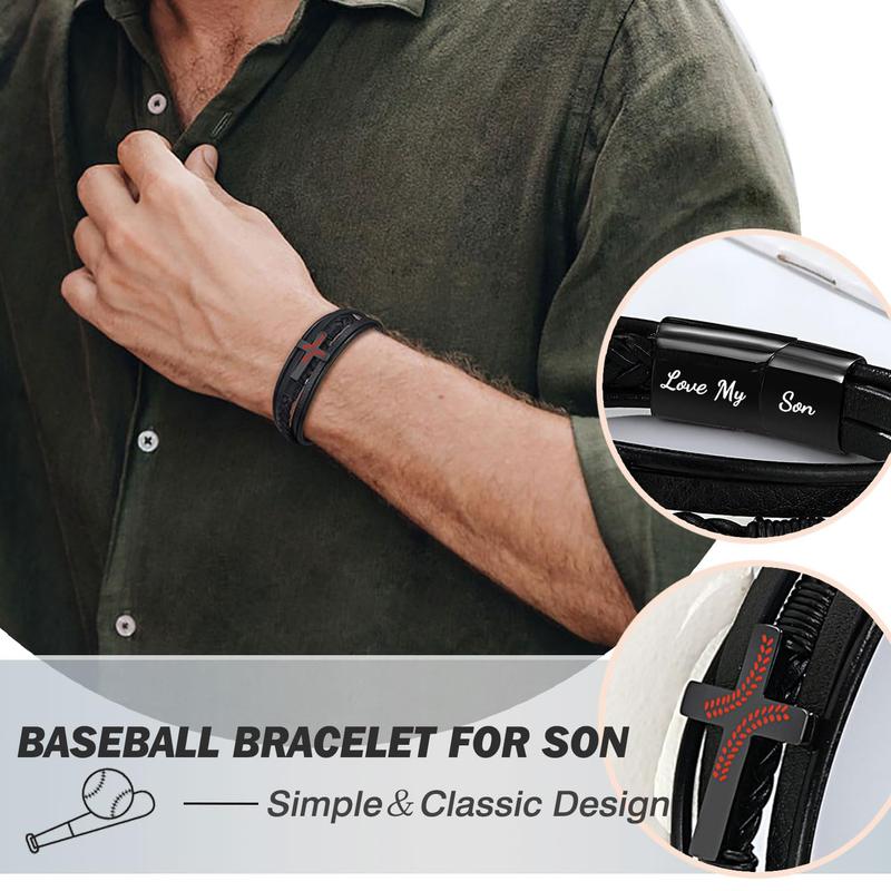 Baseball Bracelet Gifts for Boys Gifts for Son Grandson Bracelet for Teen Teenage Boys