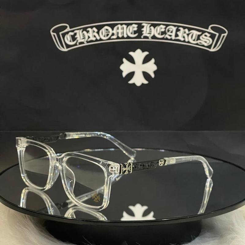 Chrome Heart Glasses Unisex, Retro Chrome Heart Eyeglasses, Stylish Light Blocking and Anti- Dust Eyewear, Unisex Fashion Accessories Clear Durable, Chrome Heart Cox Ucker Glasses, Fashionable Unisex Chrome Hearts Eyewear.