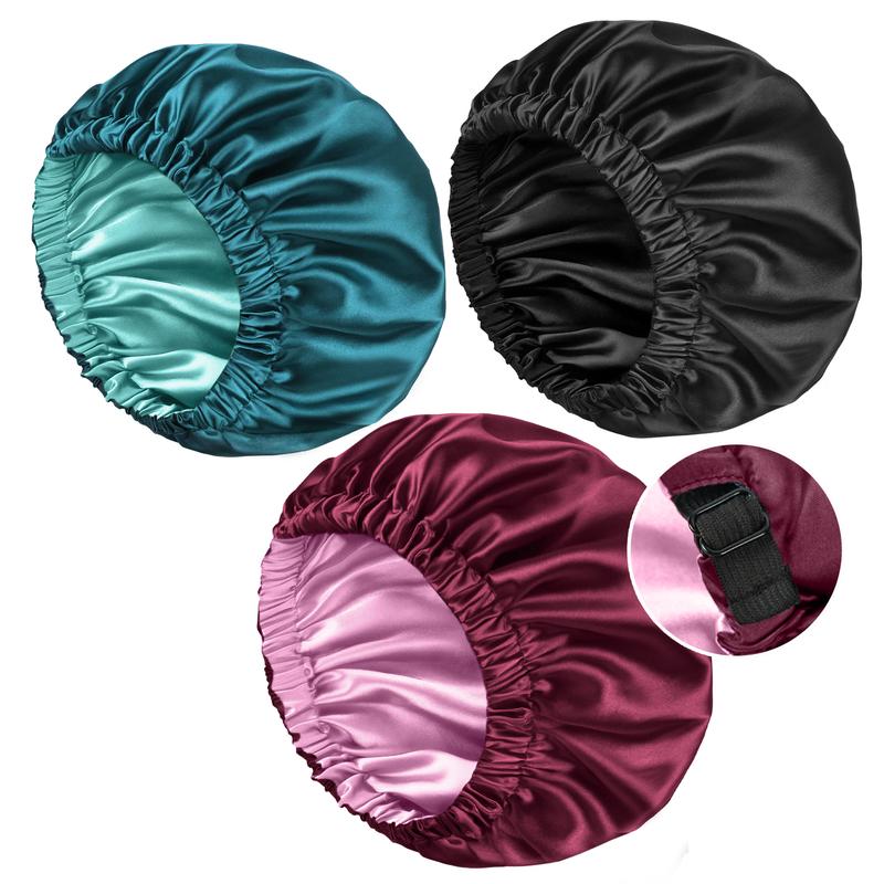 SeSe Code Satin Bonnet Double Layer Silk Bonnet Hair Bonnet For Sleeping Satin Bonnet For Hair Bonnets For Women Silk Bonnet For Natural Hair