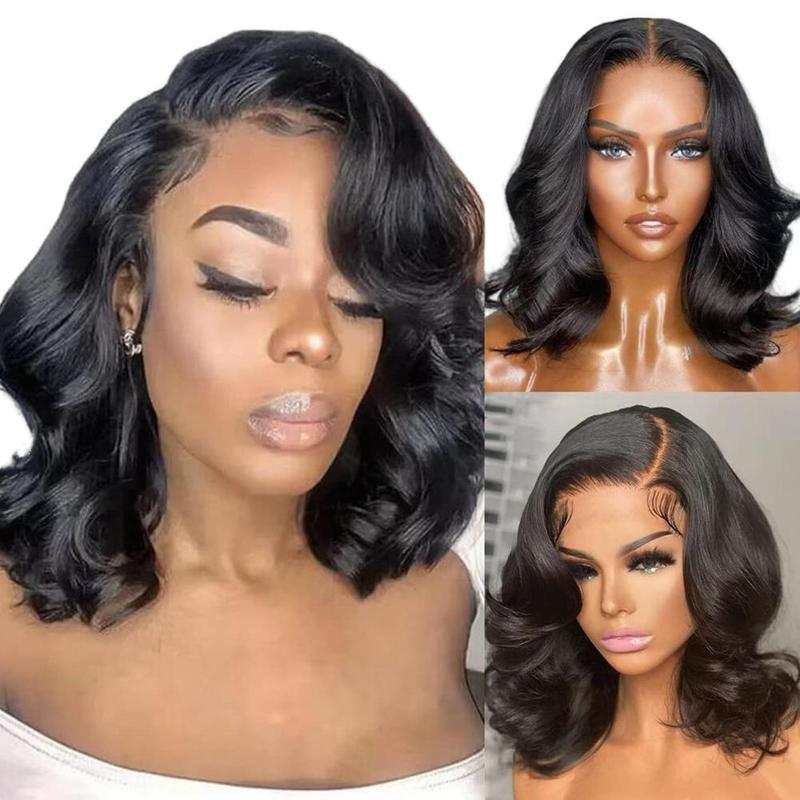 Alipearl Hair Glueless Body Wave Short Bob Wigs 7x4 and 7x5 Ready To Go Lace Closure Bob Wig 13x4 Lace Frontal Glueless Wig Pre Bleached Tiny Knots