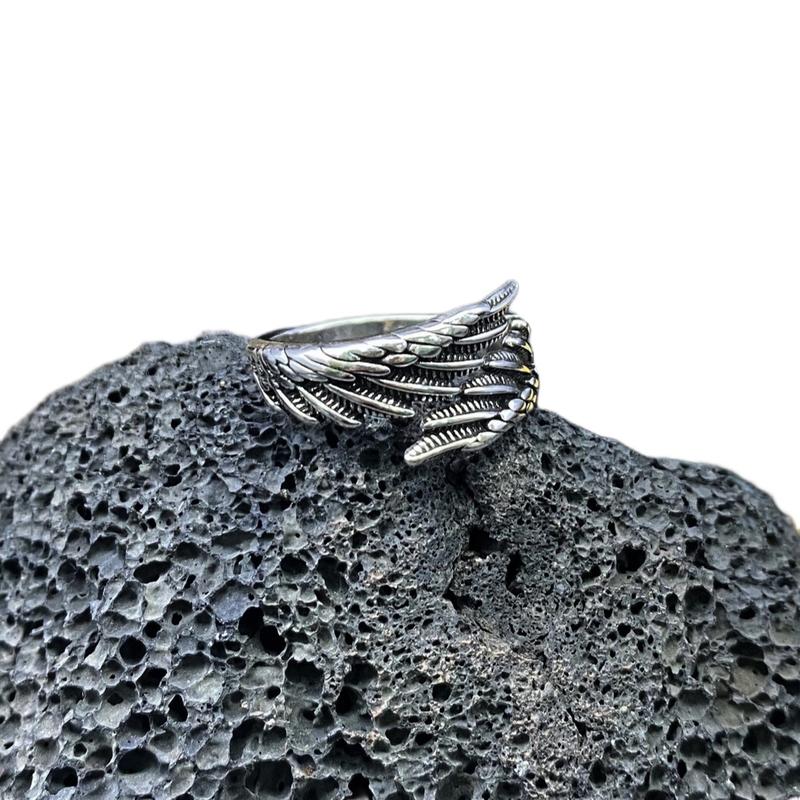 Angel Wings Adjustable Ring (Fits Sizes 5-11 US)