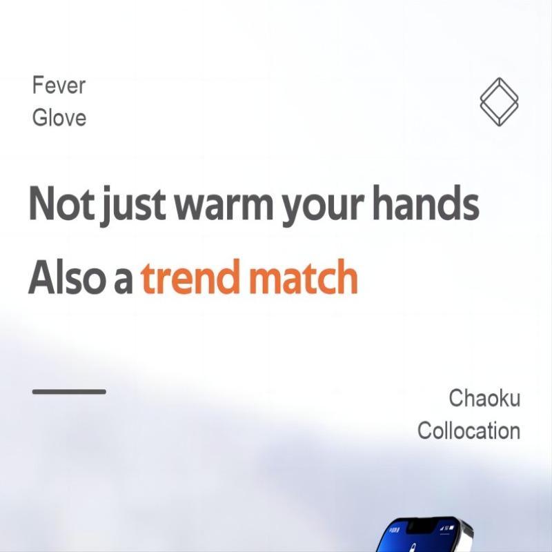 Portable Heating Gloves with Digital Display - 1 Pair of Rechargeable Hand Warmers, Heated Gloves with Three Temperature Modes for Home Use