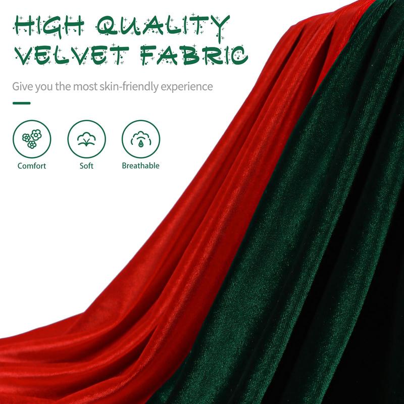 Christmas Headbands for Women Velvet Red Knotted Headband Green Christmas Velvet Wide Hair Band for Women Girls Fashion Headbands Holiday Gift