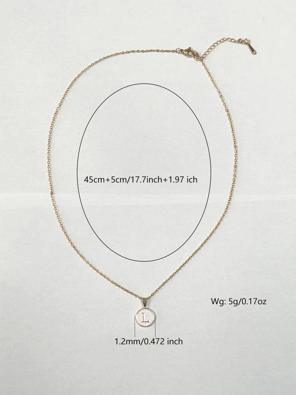 Temperament Minimalist Letter Necklace for Girlfriend for Gift,  Simple Elegant All-match Matching Mexican Necklaces Jewelry, Y2k Accessories for Men & Women for Couple