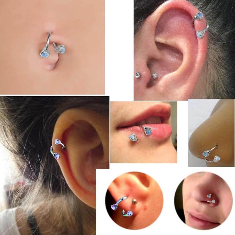 Oufer Dargon Claw Septum Cartilage Helix Rook Eyebrow Industrial Piercing Collection 316L Stainless Steel