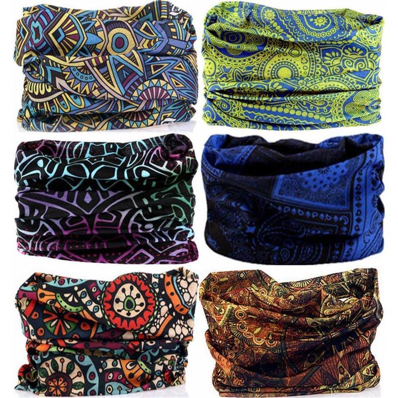 Headband Neck Gaiter Head Wrap Headwear Face Mask Magic Scarf Bandana for Men and Women