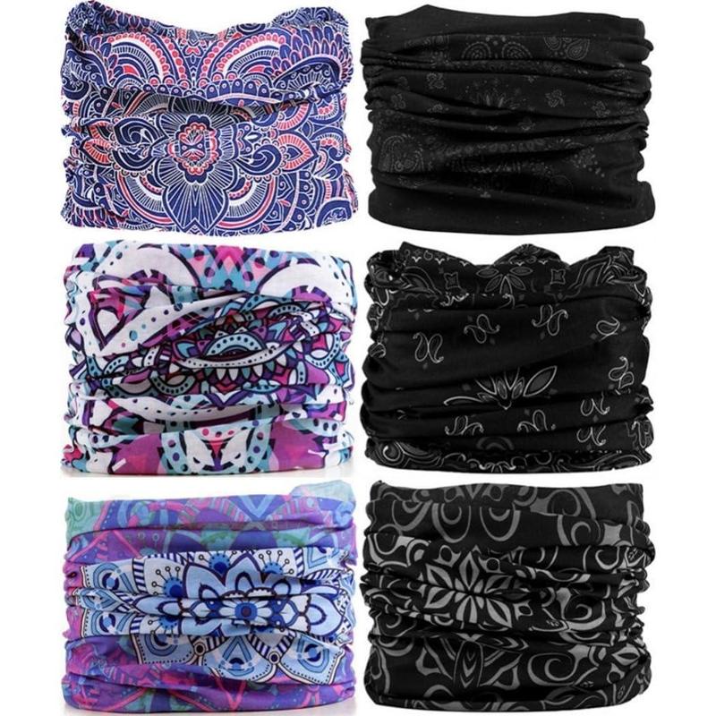 Headband Neck Gaiter Head Wrap Headwear Face Mask Magic Scarf Bandana for Men and Women