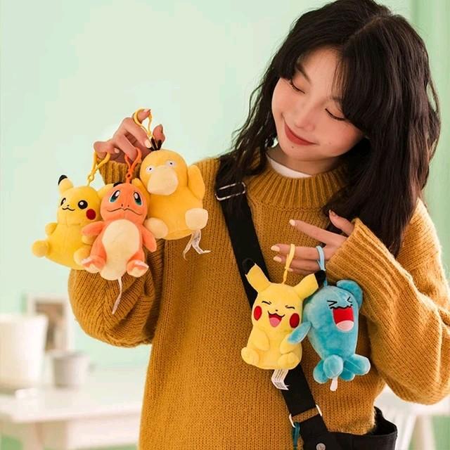 4 inch bedside plush  keychain accessory Includes Mimikyu and more.