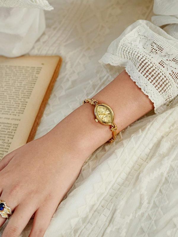 New French Vintage Gold Small Dial Fashion Watch for Women - Waterproof Quartz