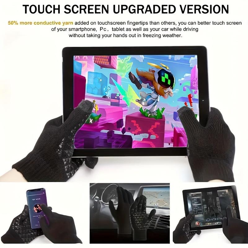 USB Powered Self-Heating Polyester Sports Gloves with Non-Slip Silicone Design for Cold Weather Outdoor Activities and Touch Screen Capability