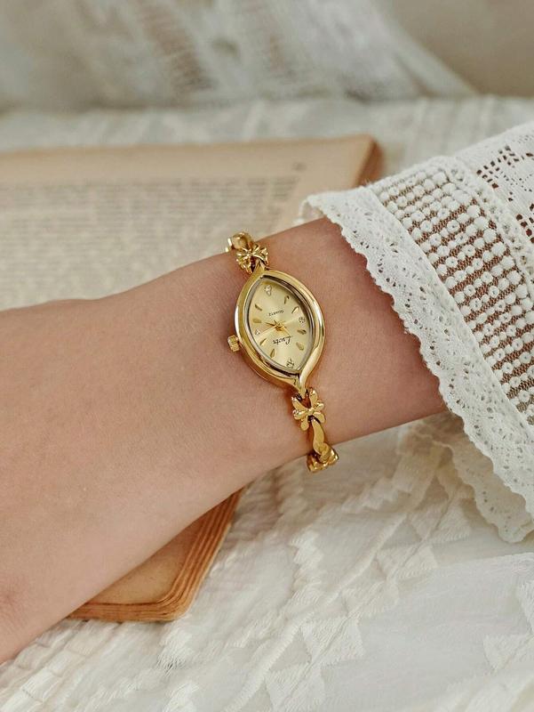 New French Vintage Gold Small Dial Fashion Watch for Women - Waterproof Quartz