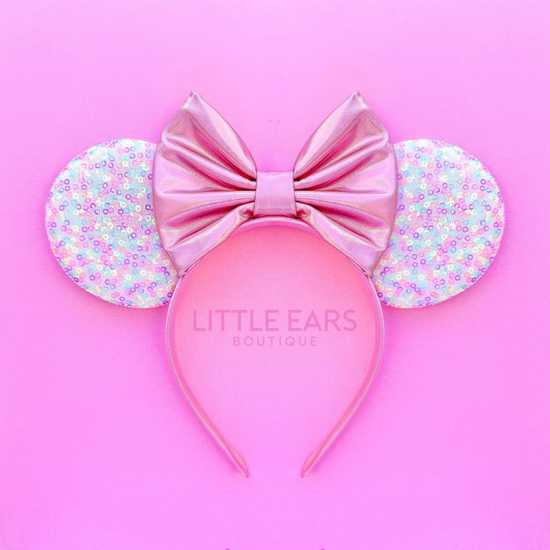 Pink Confetti Mickey Ears