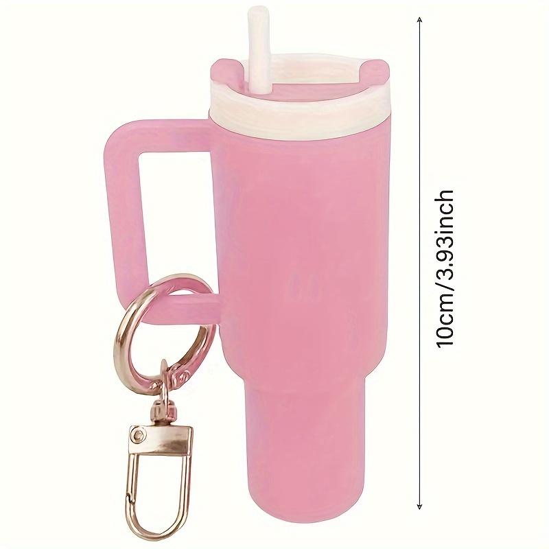 Mini water bottle keychain-street style, plastic material, suitable for men and women