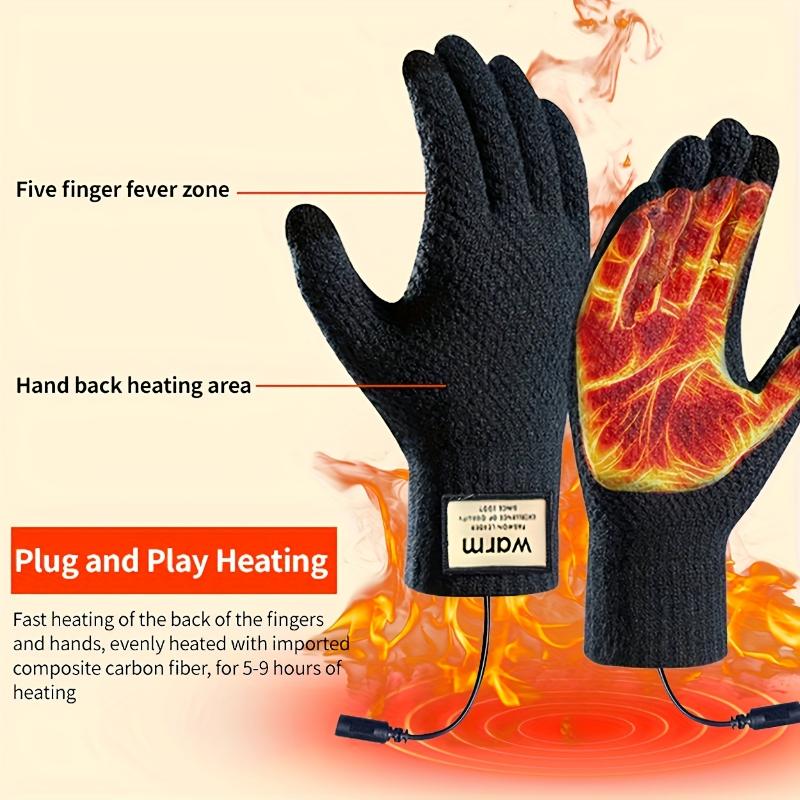 WarmTouch Heated Gloves - Touchscreen-Compatible, USB Powered, Insulated Work & Cycling Gloves for Cold Weather - Perfect for Outdoor Activities