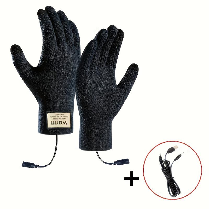 WarmTouch Heated Gloves - Touchscreen-Compatible, USB Powered, Insulated Work & Cycling Gloves for Cold Weather - Perfect for Outdoor Activities