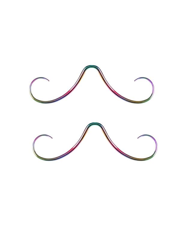 Mustache Septum Ring, Mustache Nose Ring, Nose Piercing Jewelry for Men & Women, Fashion Jewelry for Party, Daily Clothing Decor, Trendy All-match & Exquisite Jewelry for Gift