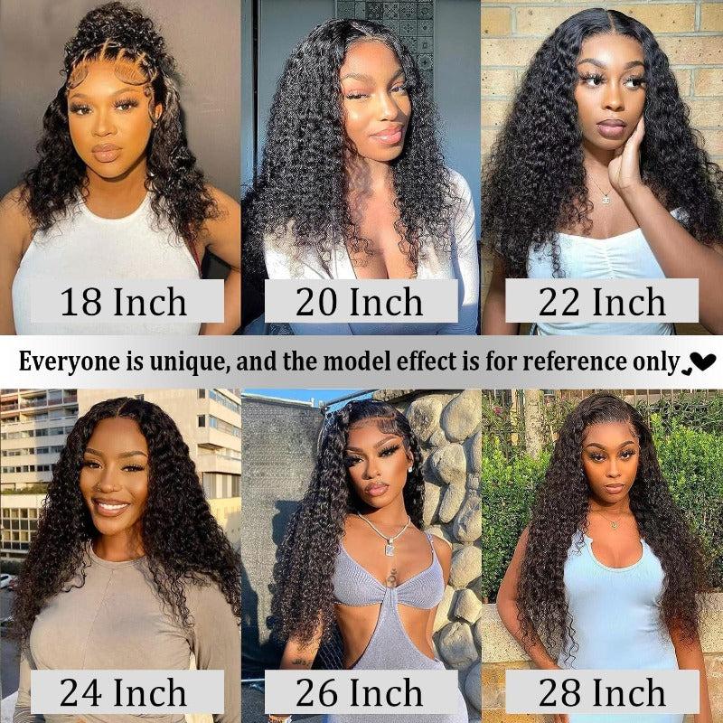 [Beginner Friendly] ALIGLOSSY 5X5 Glueless Deep Wave Lace Closure Wig 180 Density Wear And Go Pre Everything Ready To Wear Deep Curly Human Hair Wigs