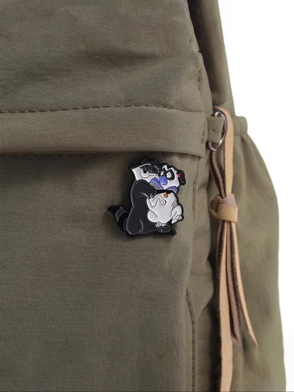 Cute Cartoon Dog Design Brooch, Fashion Alloy Badge for Daily Clothing Decor, Trendy All-match & Exquisite Brooch for Birthday Gift