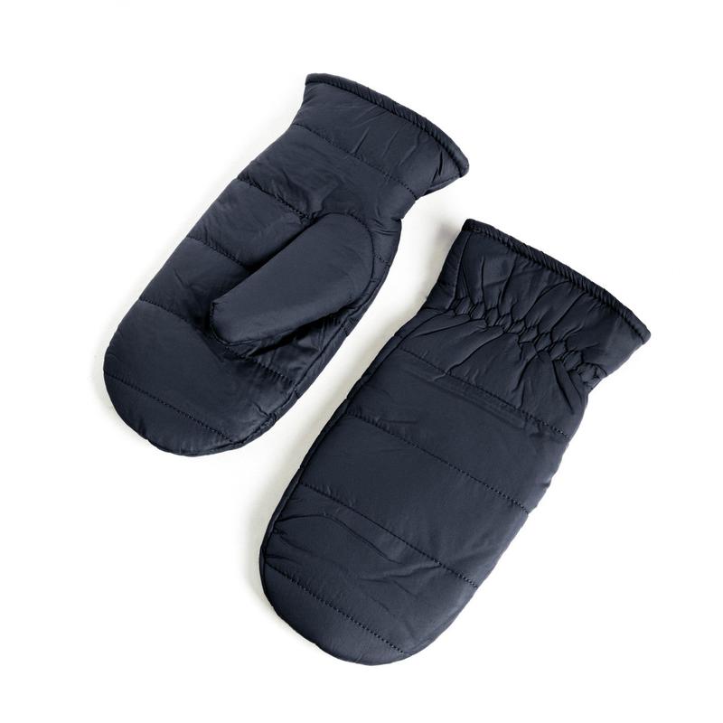 Ladies Fabric Puff Padded Mitten