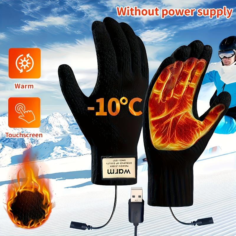 WarmTouch Heated Gloves - Touchscreen-Compatible, USB Powered, Insulated Work & Cycling Gloves for Cold Weather - Perfect for Outdoor Activities