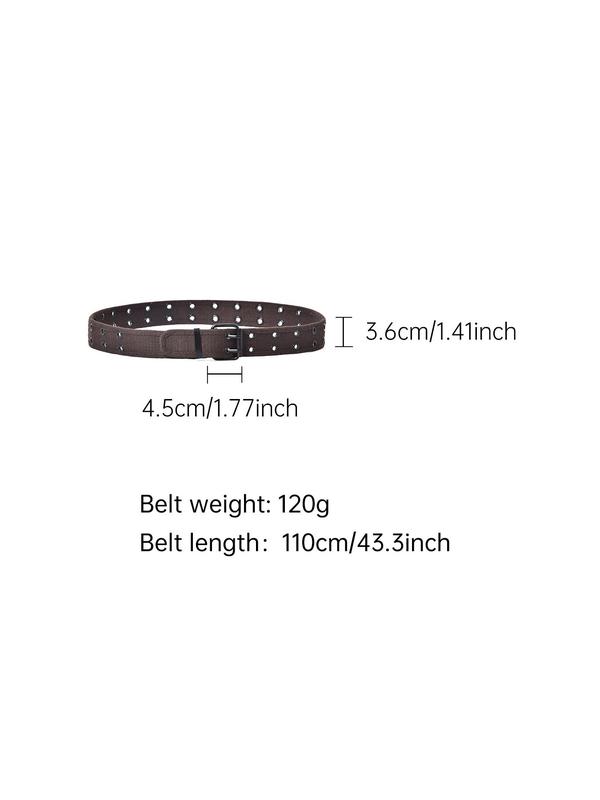 Solid Color Nylon Belt,  Casual Waistband for Men and Women, Fashion All-match Clothing Accessory