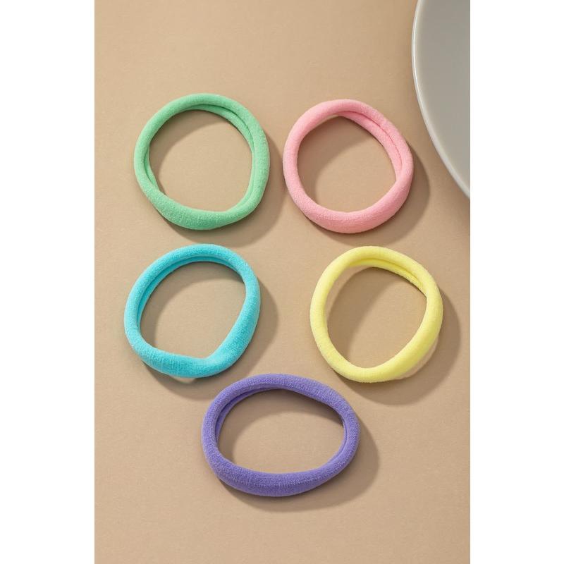 LA3accessories Set of 5 Non-Slip No Pull Hair Elastic ties