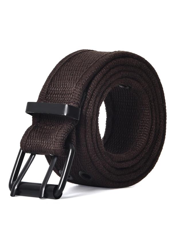 Solid Color Nylon Belt,  Casual Waistband for Men and Women, Fashion All-match Clothing Accessory