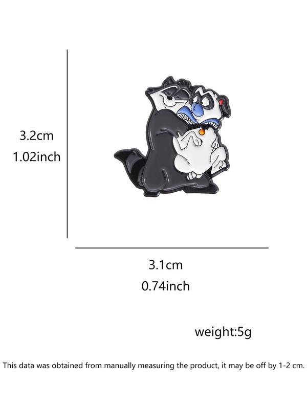 Cute Cartoon Dog Design Brooch, Fashion Alloy Badge for Daily Clothing Decor, Trendy All-match & Exquisite Brooch for Birthday Gift