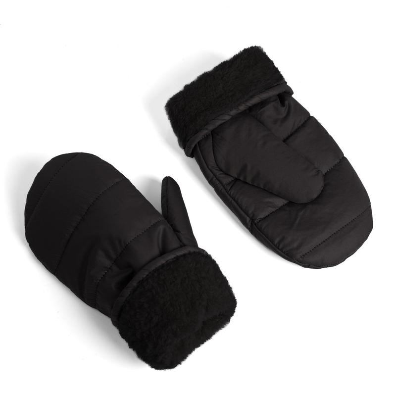 Ladies Fabric Puff Padded Mitten