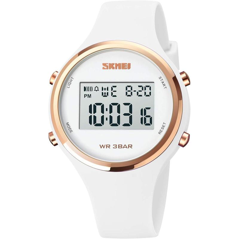 Digital Watch for Women Waterproof ports Watches for  and Womens Unisex Wristwatch with Luminous Display