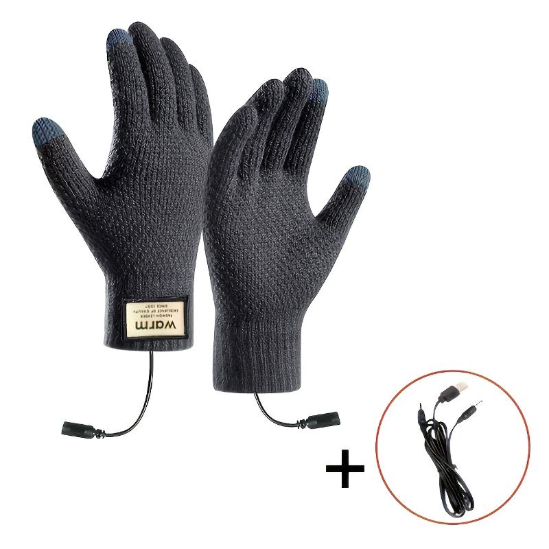 WarmTouch Heated Gloves - Touchscreen-Compatible, USB Powered, Insulated Work & Cycling Gloves for Cold Weather - Perfect for Outdoor Activities