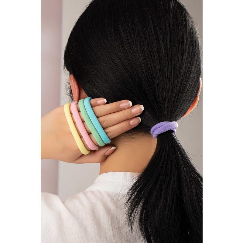 LA3accessories Set of 5 Non-Slip No Pull Hair Elastic ties