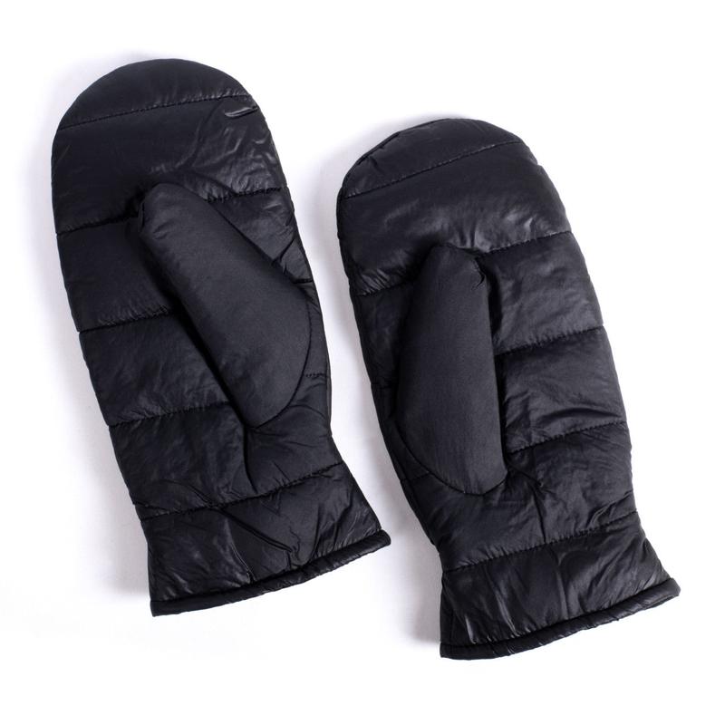 Ladies Fabric Puff Padded Mitten