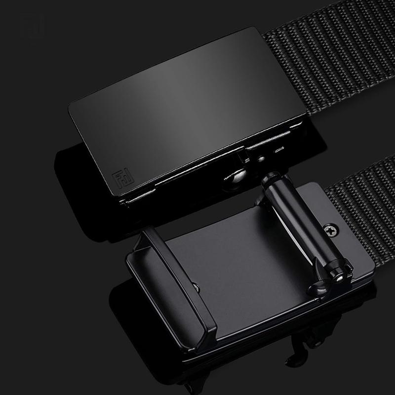 2 Pack Nylon Ratchet Belts for Men, Mens Belts Casual with Automatic Buckle, No Holes Invisible Belt for Men