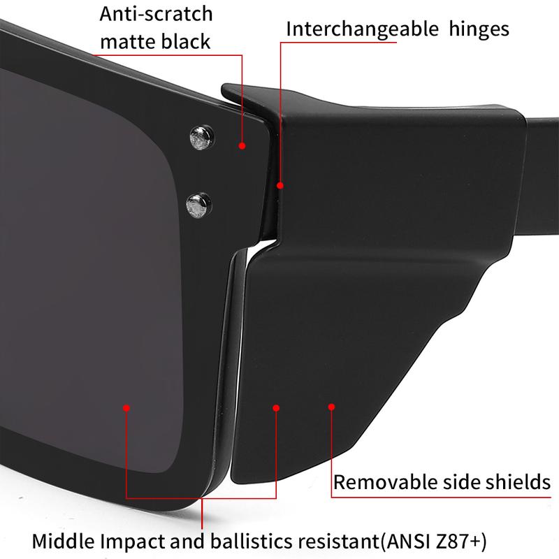 BingKing  ANSI Z87.1 UV400 Protection Safety Worker Fashion sports Driving Fishing Golf Polarized Sunglasses for Men Women