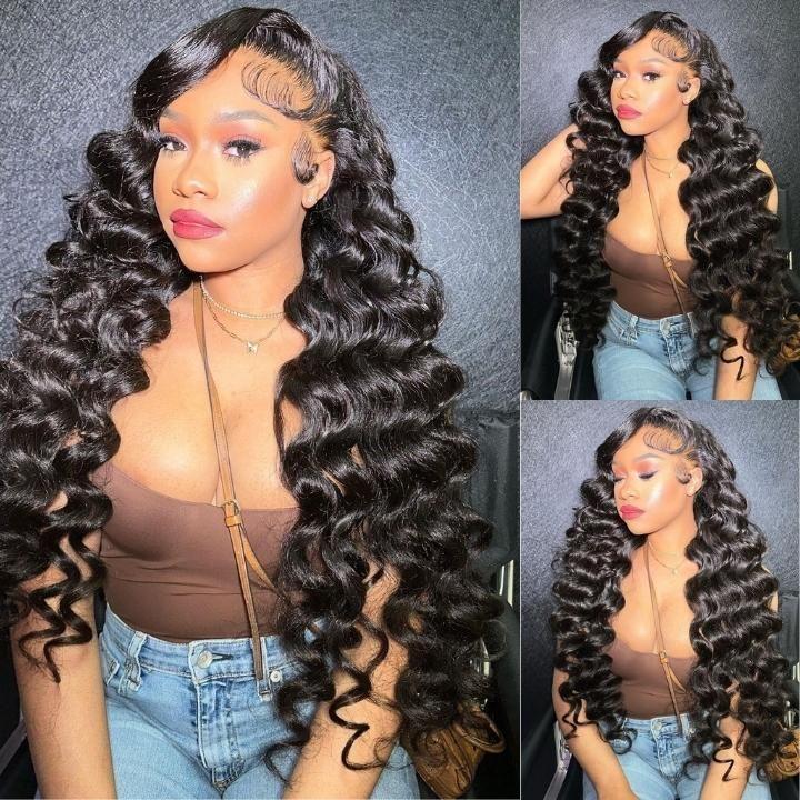 Brazilian Loose Deep Wave Bundles Remy Human Hair Weave 3 Bundles