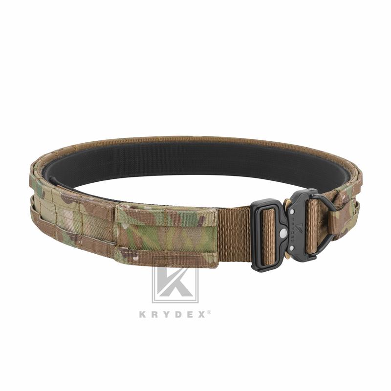 KRYDEX 1.75”& 1.5” Tactical Quick Release MOLLE D-Ring Belt Rigger Duty Gun Belt Outer & Inner Hunting Belt adjustable comfortable