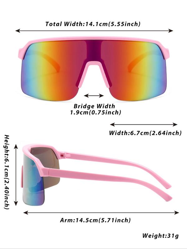 Unisex Sportive Sunglasses, Trendy Lightweight Outdoor Sports Sunglasses, Fashionable Sunglasses for Men & Women for Daily & Back To School