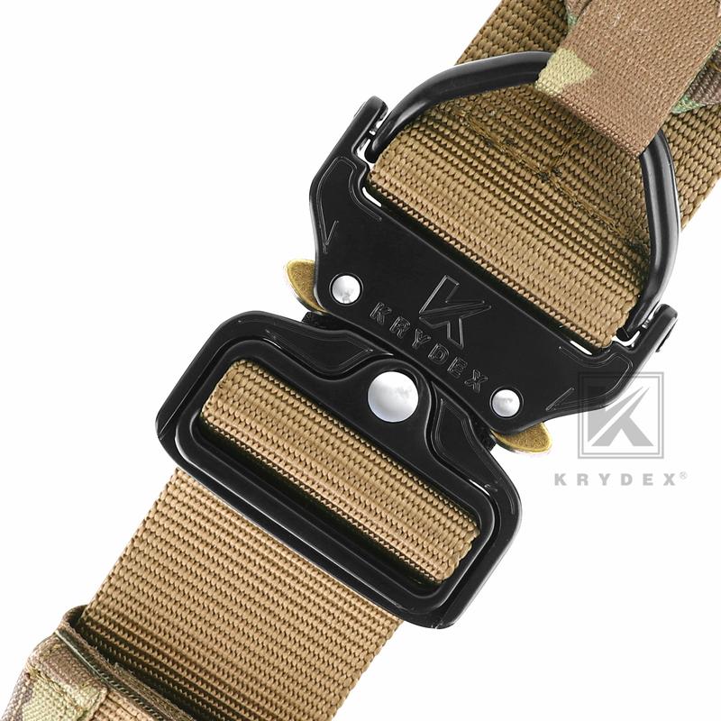 KRYDEX 1.75”& 1.5” Tactical Quick Release MOLLE D-Ring Belt Rigger Duty Gun Belt Outer & Inner Hunting Belt adjustable comfortable