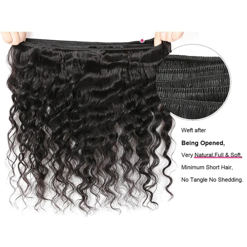 Brazilian Loose Deep Wave Bundles Remy Human Hair Weave 3 Bundles