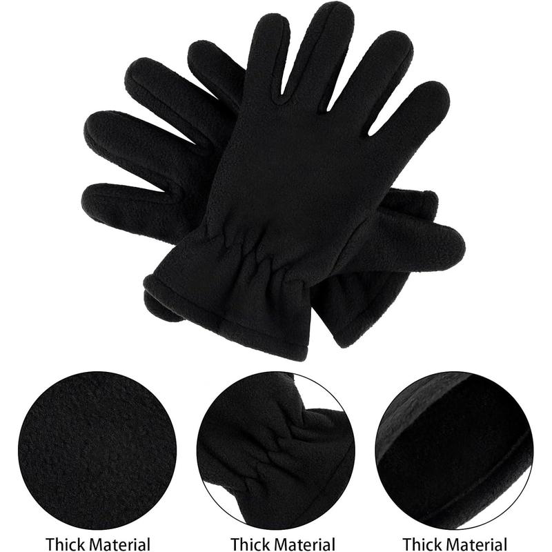 4 Pack Women's Winter Warm Set Thickened Polar Gloves Beanie Hat Scarf and Earmuff