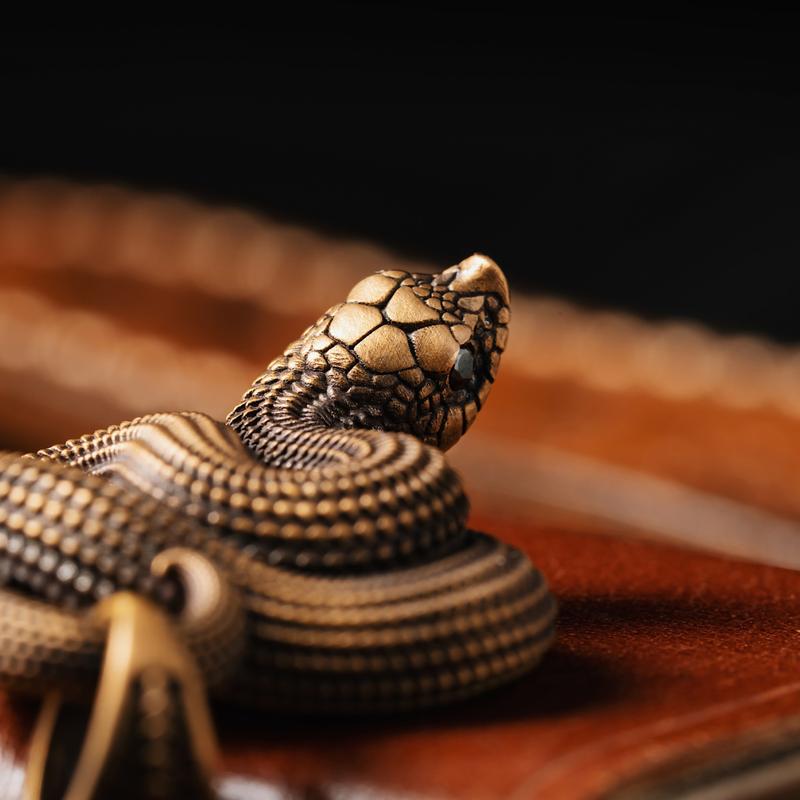 Hognose Snake Pendant for Necklace Snake Statement Charm Goth Animal Novelty Jewelry Gift for Men Women