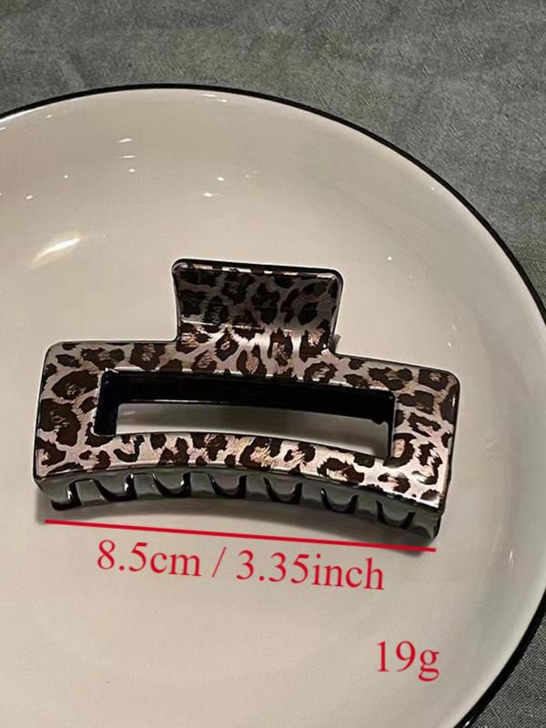 3pcs set Fashion Leopard Pattern Hair Claws, Casual and Versatile Hair Accessories for Women, Exquisite for Birthday Gifts