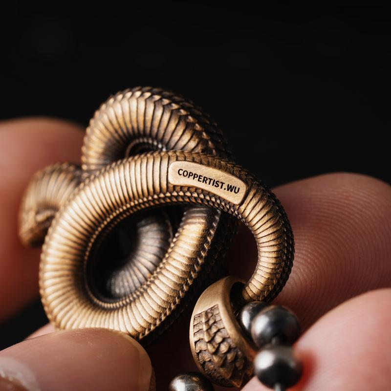 Hognose Snake Pendant for Necklace Snake Statement Charm Goth Animal Novelty Jewelry Gift for Men Women