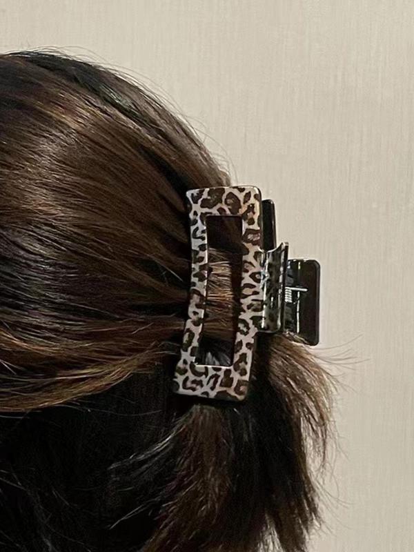 3pcs set Fashion Leopard Pattern Hair Claws, Casual and Versatile Hair Accessories for Women, Exquisite for Birthday Gifts