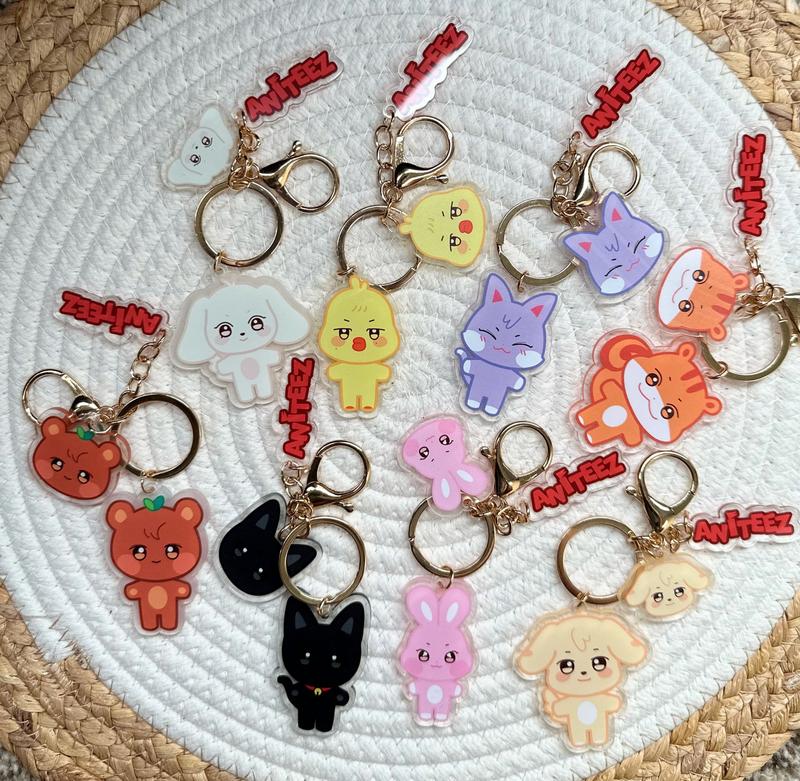 Cute ANITEEZ keychain | Ateez Keychain - Anity | KPOP