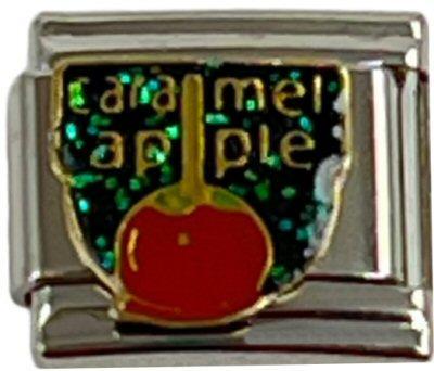 Italian Charm Link Charm Carmel Apple 9mm