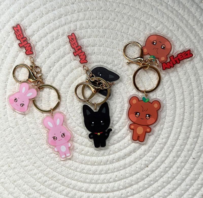 Cute ANITEEZ keychain | Ateez Keychain - Anity | KPOP