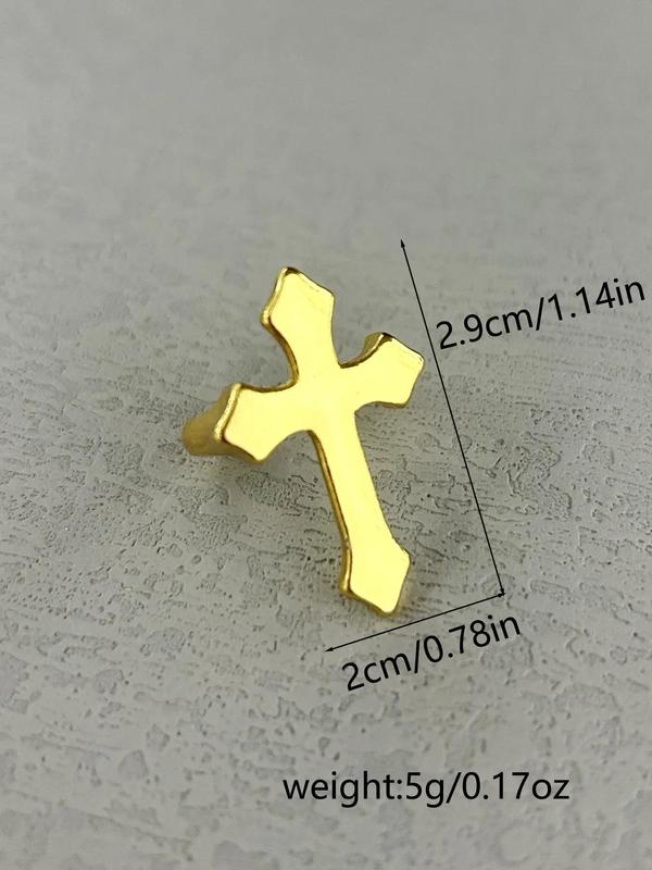 Fashion New Trendy Vintage Cross Promise Ring for Men, Zinc Alloy Punk Gothic Rings Jewelry for Gf, Unisex Casual Y2k Accessories