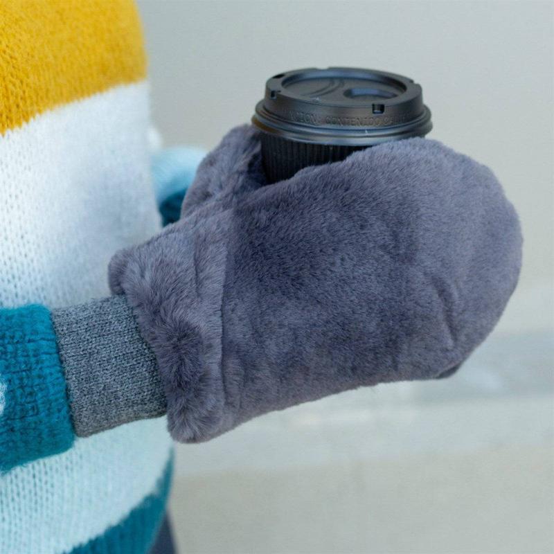 CC Faux Fur Touchscreen Accessible Mittens